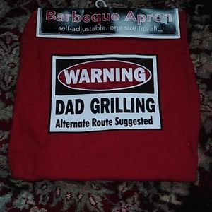 Dad grilling BBQ apron New